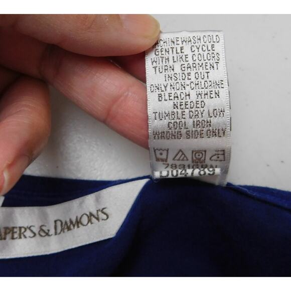 Drapers & Damons Tank Top 2X Dark Blue Casual - Picture 4 of 4